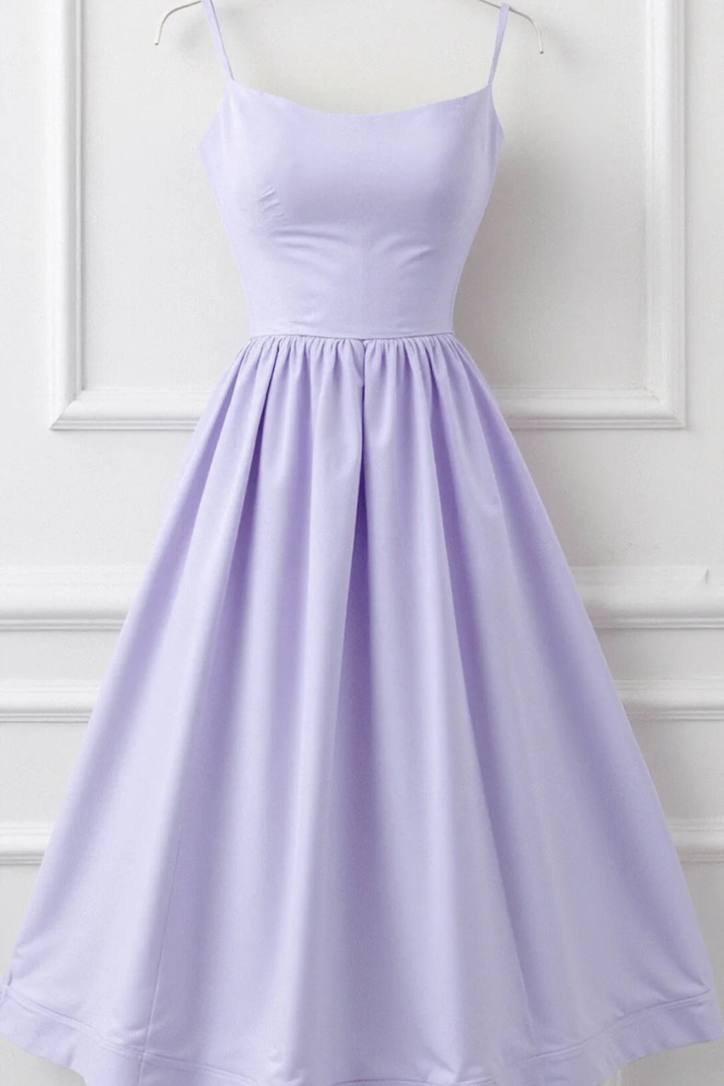 Women Ascot Style a Line Wedding-Guest Midi Dress – Modern Everyday Look – White – M