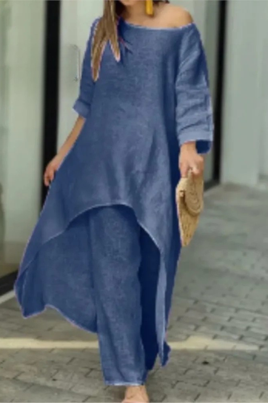 Women Elegant and Formal 2 Piece Set – Refined Occasion Style – Khaki – L