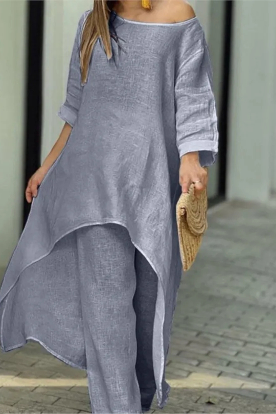 Women Elegant and Formal 2 Piece Set – Refined Occasion Style – Khaki – 2XL