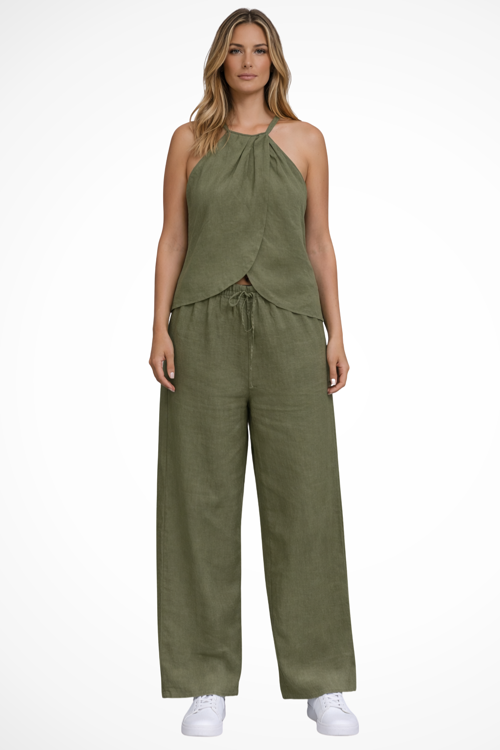 Women Elegant and Formal 2 Piece Set – Refined Occasion Style – Green – M