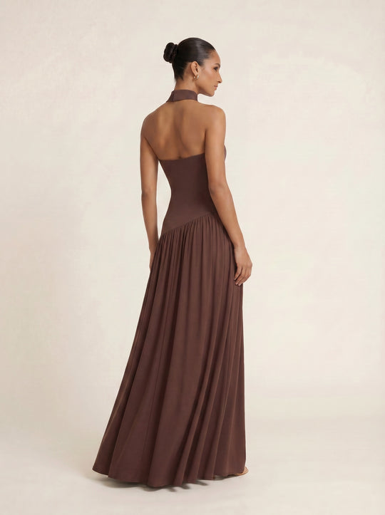 Yara | Women Strapless Maxi Dress with Side Slit