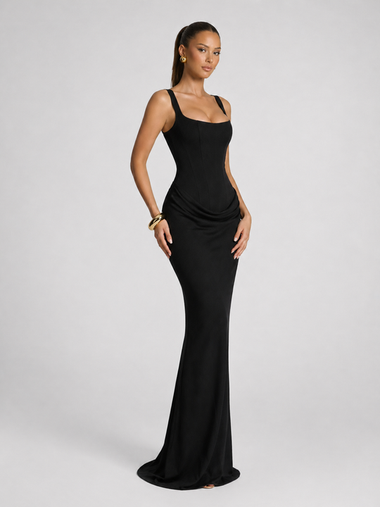 Matilda | Women Sleeveless Bodycon Maxi Evening Wedding-Guest Dress
