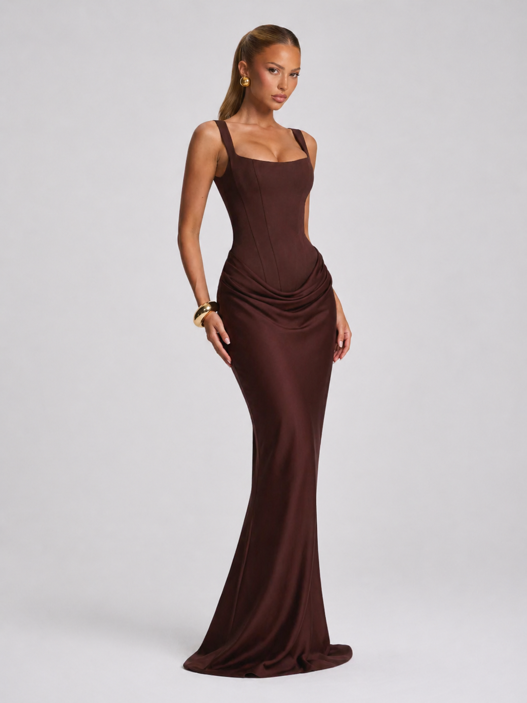 Matilda | Women Sleeveless Bodycon Maxi Evening Wedding-Guest Dress