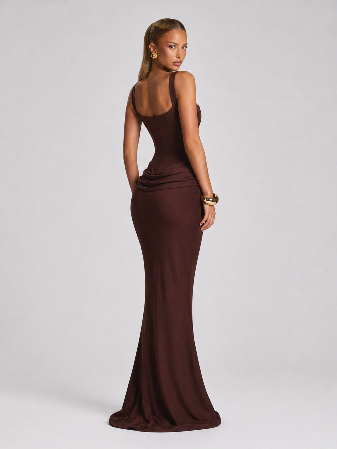 Matilda | Women Sleeveless Bodycon Maxi Evening Wedding-Guest Dress
