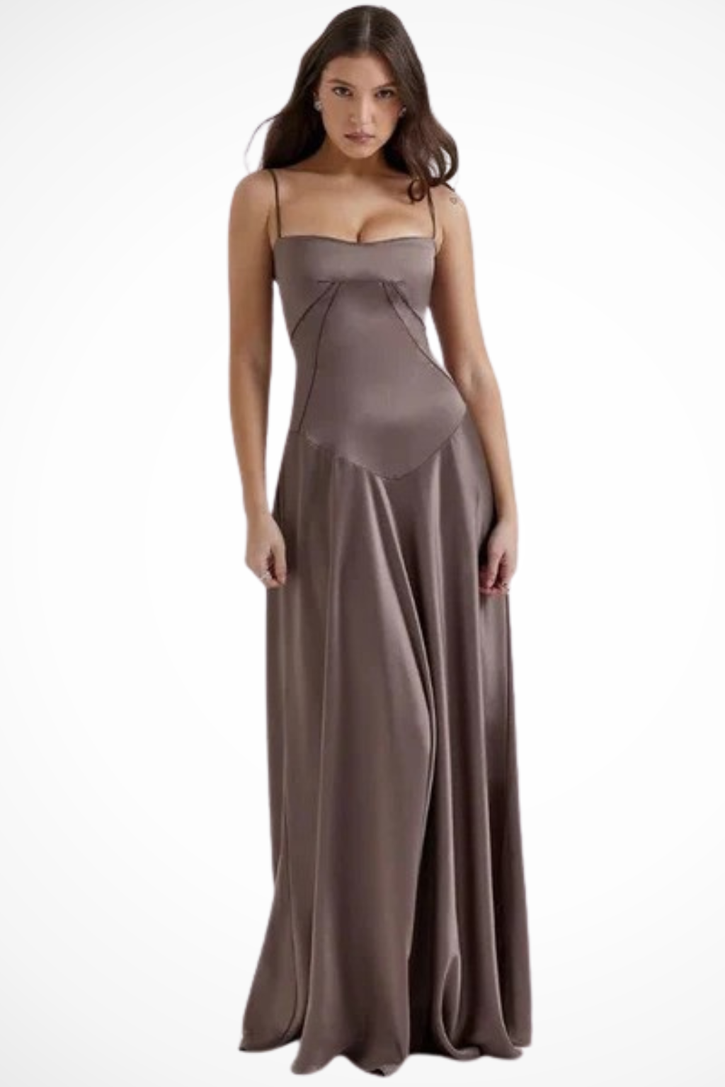 Women Satin Corset Wedding-Guest Maxi Dress – Modern Everyday Look