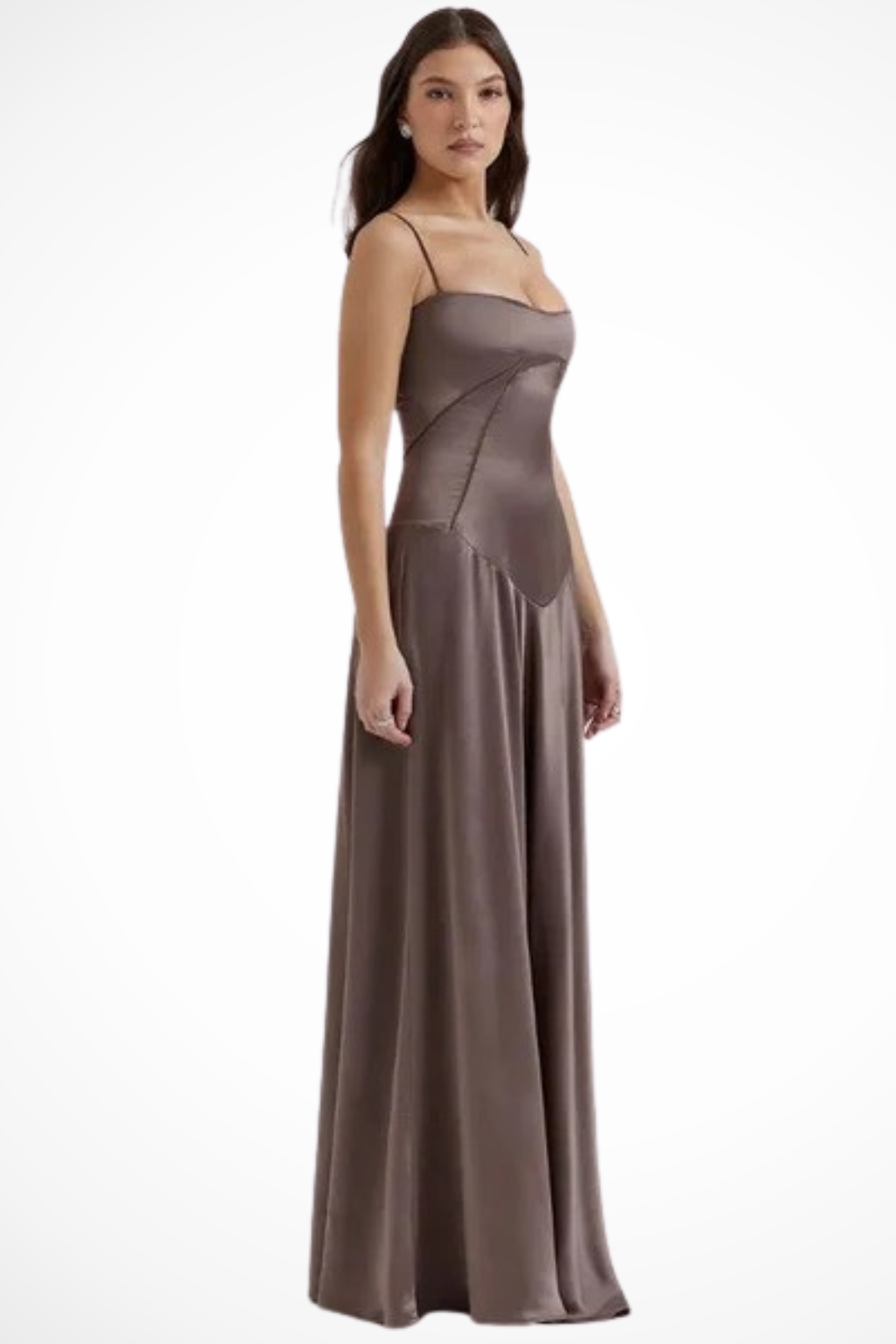 Women Satin Corset Wedding-Guest Maxi Dress – Modern Everyday Look