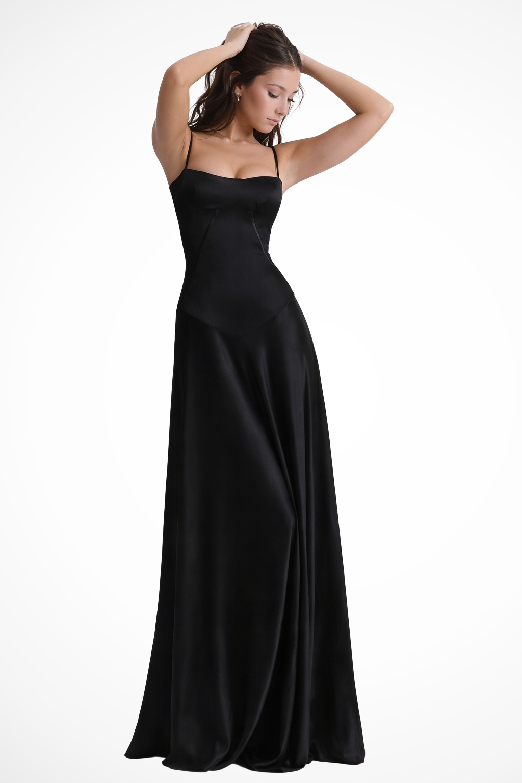 Women Satin Corset Wedding-Guest Maxi Dress – Modern Everyday Look