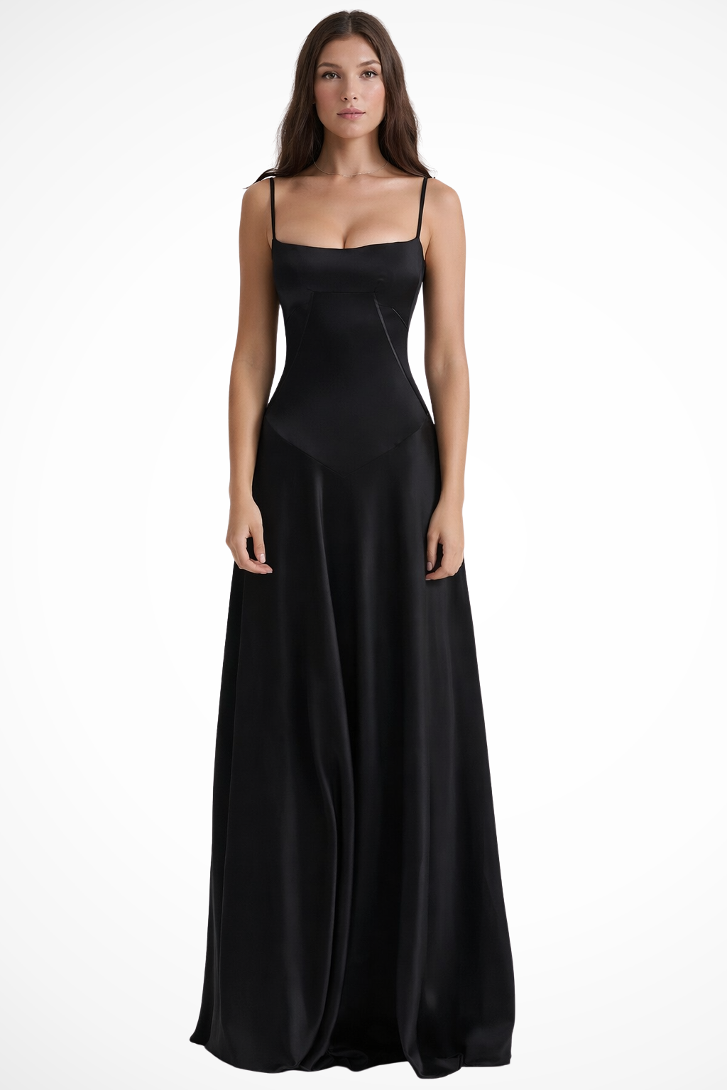 Women Satin Corset Wedding-Guest Maxi Dress – Modern Everyday Look
