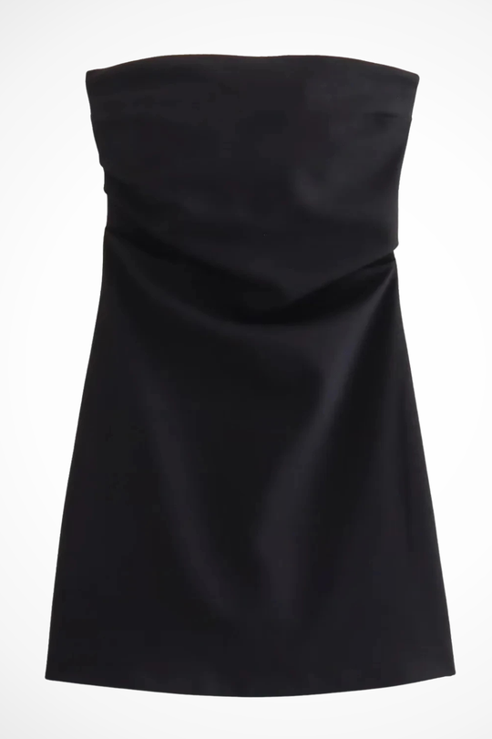 Women Strapless Corset Summer Race Day Mini Dress – Modern Everyday Look – Black – S