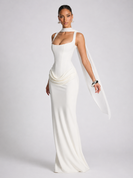 Matilda | Women Sleeveless Bodycon Maxi Evening Wedding-Guest Dress