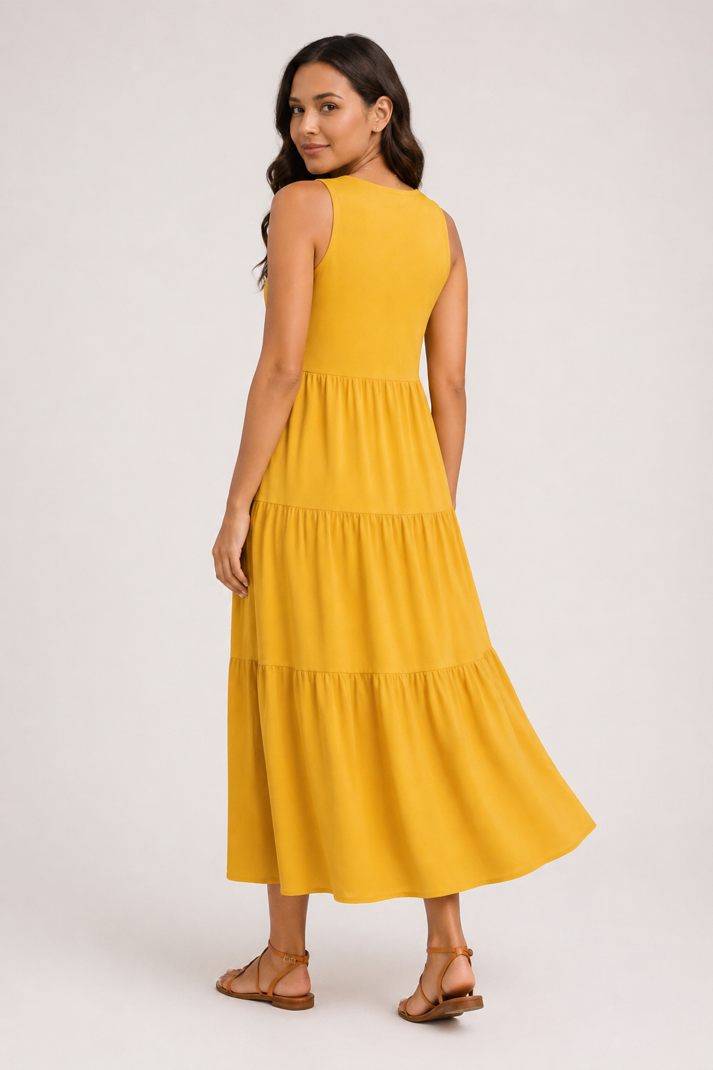 Florence | Women Sleeveless Tiered Maxi Summer Dress